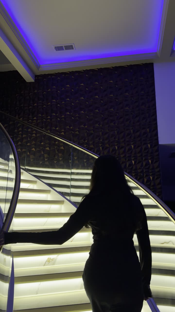 The lit stair, Aldie, Virginia